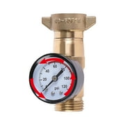 WEMDBD Brass RV Water Pressure Regulator, RV Water Regulator With Filter Screen And Gauge For Campers, Travel Trailers, RV Plumbing System